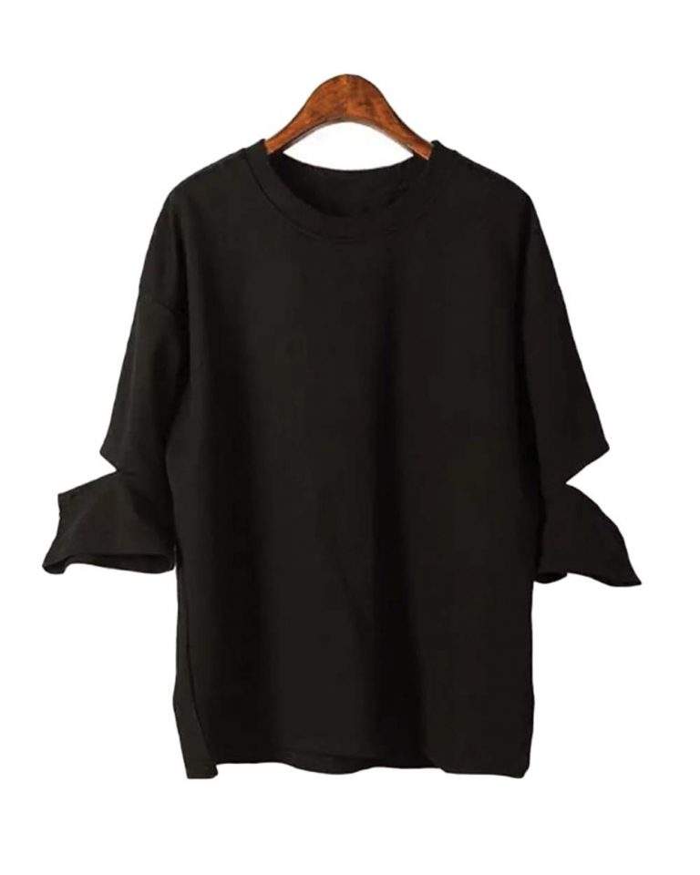 Cut-Out Sleeves T-Shirt