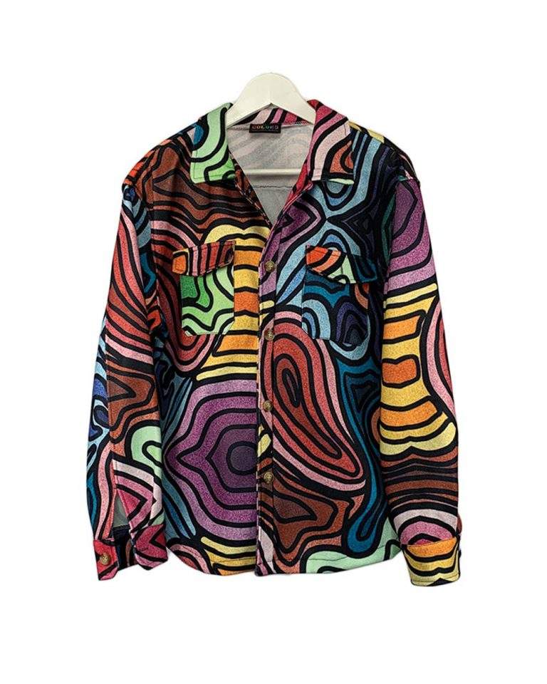 Printed Abstract Overshirt