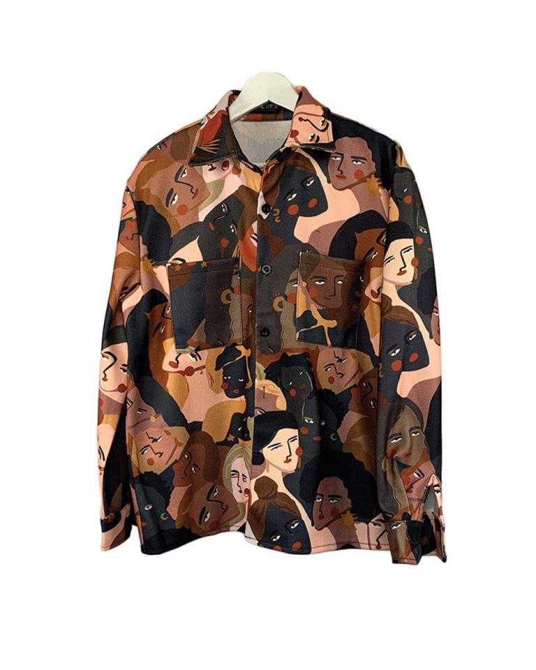 Printed Abstract Overshirt