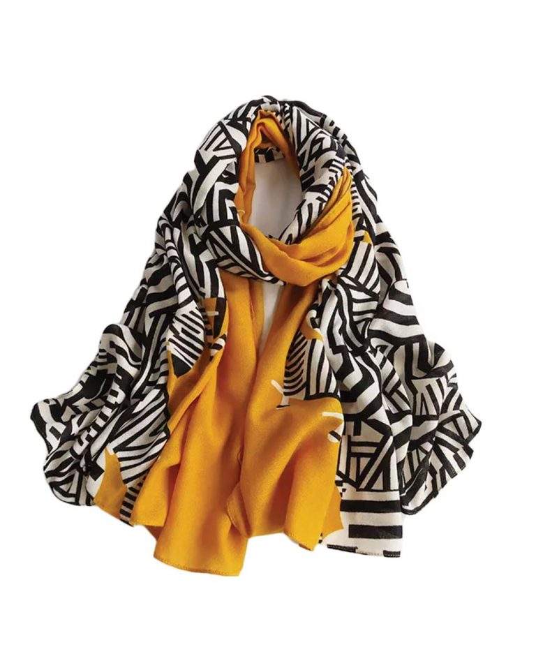 Printed Abstract Scarf