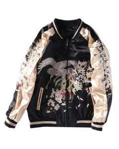 Reversible Embroidered Bomber Jacket