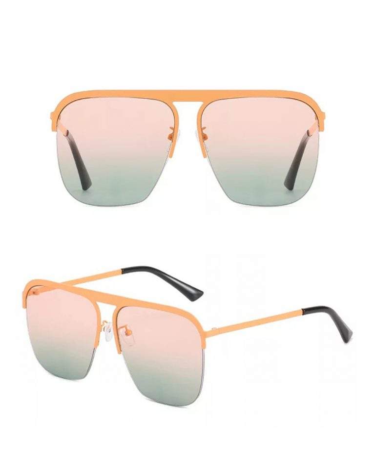 Fashion Half-Frame Sunglasses