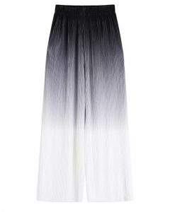 Gradient Color Pleated Pants